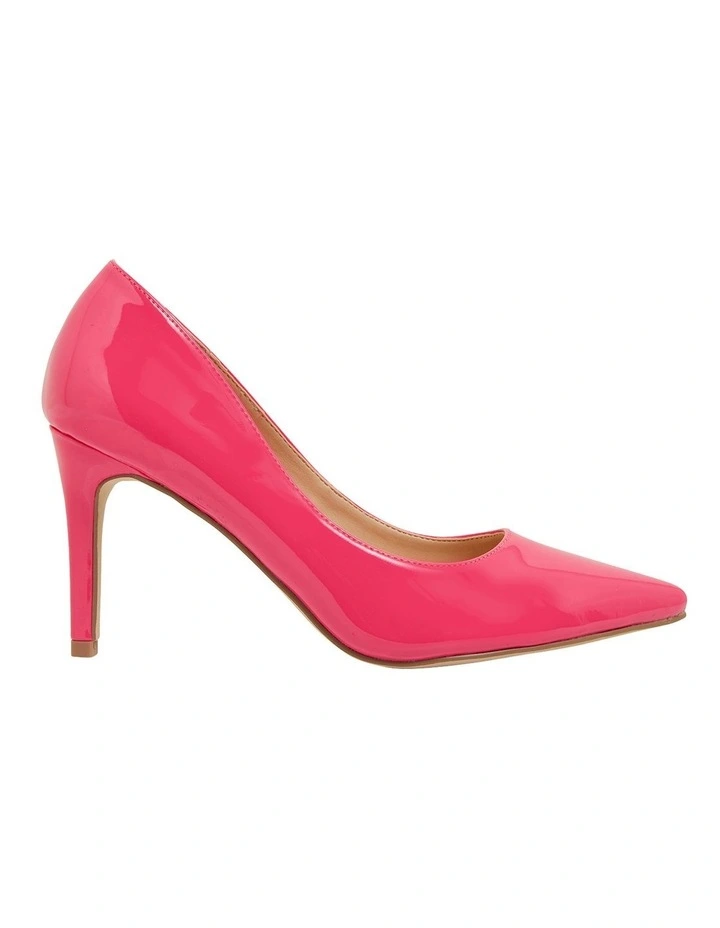 Wild Pink Patent Heeled Shoes 3 Wild Pink Patent Heeled Shoes