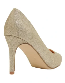 Wild Gold Glitter Heeled Shoes -Myer Fashion Store 862511590 4 720x928