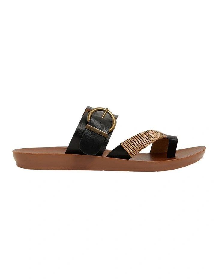 Geneva Black Smooth Sandals 3 Geneva Black Smooth Sandals