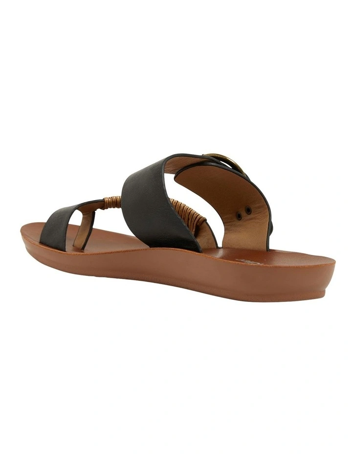 Geneva Black Smooth Sandals 8 Geneva Black Smooth Sandals - Image 6