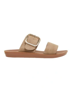 Garnet Taupe Smooth Sandals