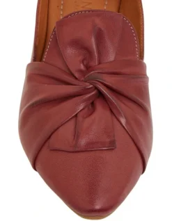 Rosco Flat Shoes In Red Leather -Myer Fashion Store 862633810 6 1 720x928