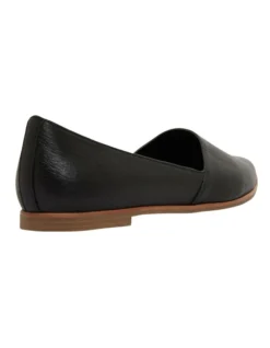 Rachael Flat Shoes In Black Leather -Myer Fashion Store 865059940 4 720x928