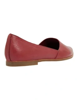 Rachael Flat Shoes In Red Leather -Myer Fashion Store 865060120 4 720x928