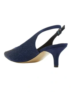Teagan Navy Fabric Heeled Shoes -Myer Fashion Store 866104390 7 720x928