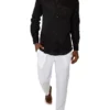 Long Sleeve Black Linen Shirt -Myer Fashion Store 869609530 1 720x928