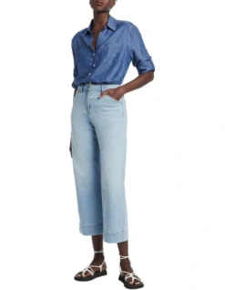 Etta Wide Leg Crop Jean Blue -Myer Fashion Store 870038020 3 720x928