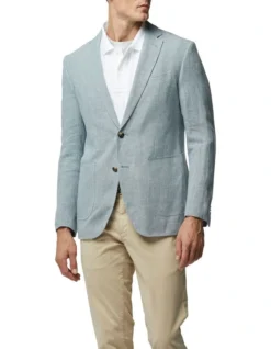 The Cascades Sports Fit Jacket In Chambray