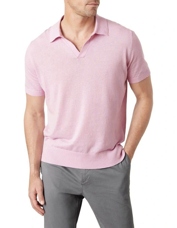 Dickie Knit Polo Pink 3 Dickie Knit Polo Pink