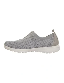 Oberon Light Grey Stretch Sneakers 11 Oberon Light Grey Stretch Sneakers -Myer Fashion Store 877217680 3 720x928