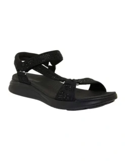 Naples Black Diamante Sandals -Myer Fashion Store 877229830 2 720x928