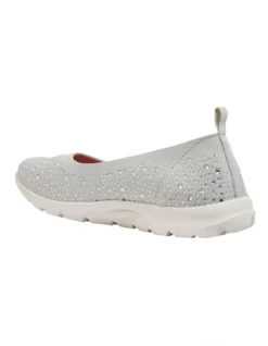 Patrice Light Grey Diamante Sneakers -Myer Fashion Store 877344220 7 720x928