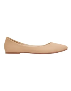 Reuben Nude Lizard Flat Shoes