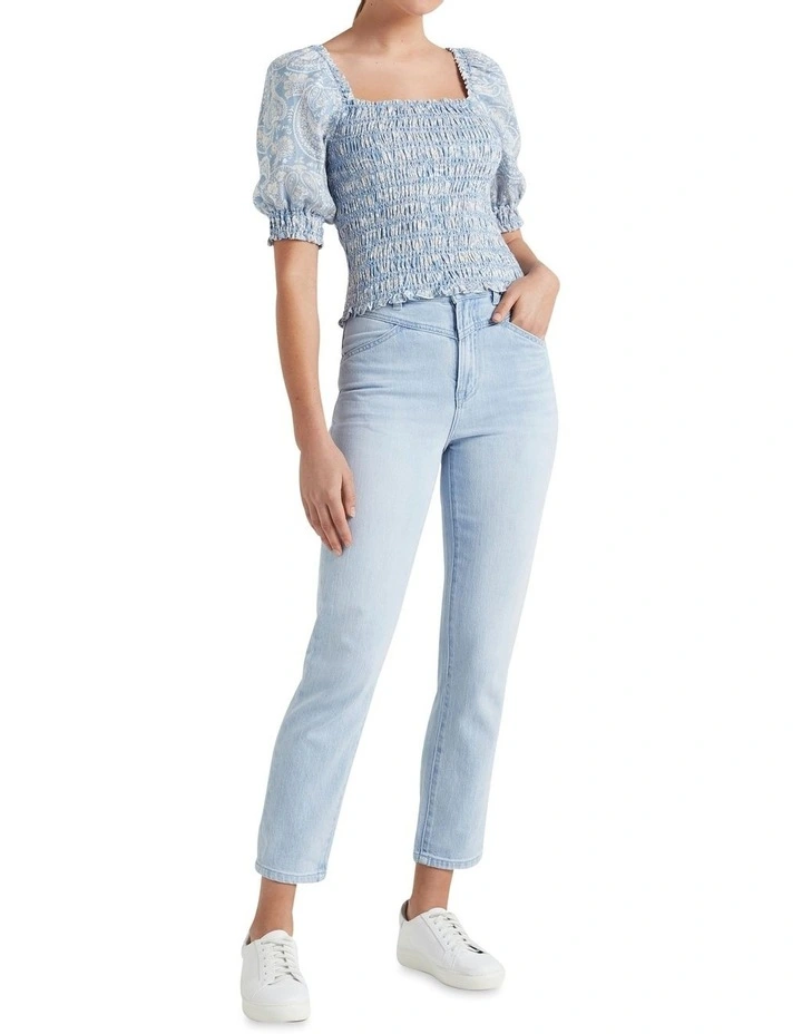 French Connection Shirred Puff Sleeve Top 4 French Connection Shirred Puff Sleeve Top - Image 2