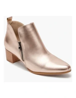 Metallic Gold Zip Boot In Gold -Myer Fashion Store 879525910 3 720x928