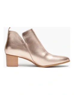 Metallic Gold Zip Boot In Gold -Myer Fashion Store 879525910 5 720x928