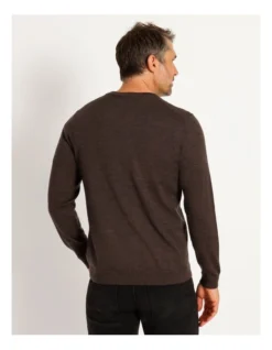 Australian Merino V-Neck Knit In Chestnut -Myer Fashion Store 879843340 5 720x928