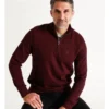 Bloomsbury Quarter Zip Sweater Wine -Myer Fashion Store 879844510 1 720x928