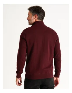 Bloomsbury Quarter Zip Sweater Wine -Myer Fashion Store 879844510 6 720x928