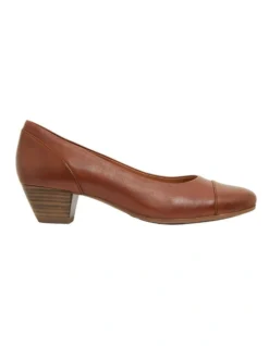 Acton Cognac Glove Heeled Shoes
