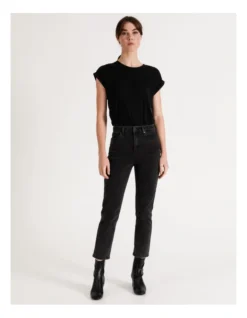 Billie Straight Jean Black Distressed 12 Billie Straight Jean Black Distressed -Myer Fashion Store 882283960 4 720x928