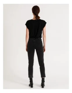 Billie Straight Jean Black Distressed 15 Billie Straight Jean Black Distressed -Myer Fashion Store 882283960 7 720x928