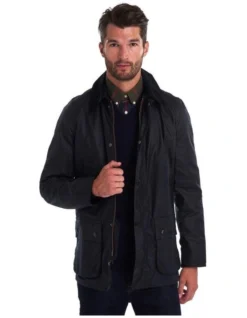 Henry Sartorial X Barbour Ashby Wax Jacket Navy