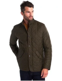Henry Sartorial X Barbour Chelsea Sportsquilt Jacket Olive