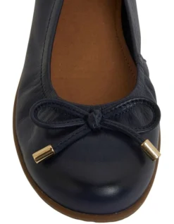 Barton Flat Shoes In Navy Leather -Myer Fashion Store 883345600 6 720x928