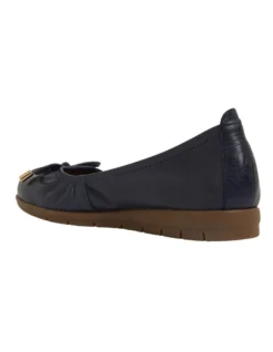 Barton Flat Shoes In Navy Leather -Myer Fashion Store 883345600 7 720x928
