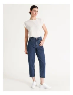 Barrel Leg Jean Indigo Rinse