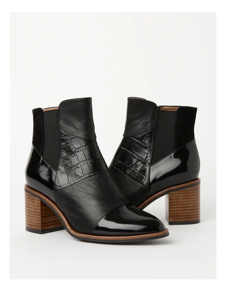 Sidney Black Leather Boot 4 Sidney Black Leather Boot - Image 2