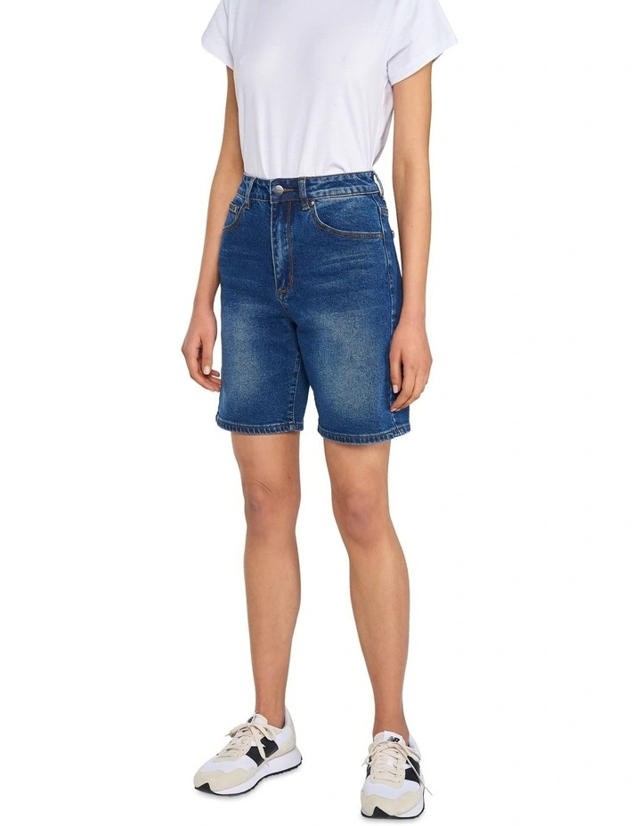 Abby Denim Short Indigo 5 Abby Denim Short Indigo - Image 3
