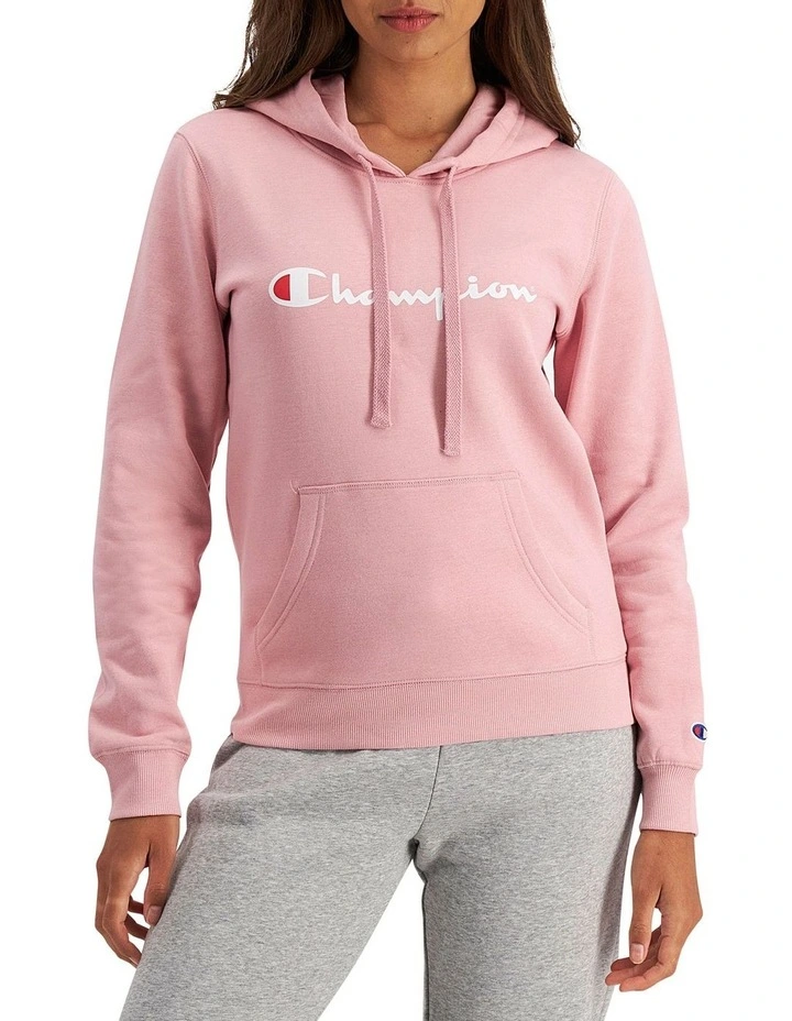 Champion Script Hoodie In Pink 3 Champion Script Hoodie In Pink