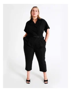 Basque Tailored Jumpsuit In Black
