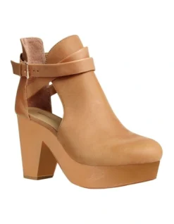 Fearless Clog Ankle Boot In Tan -Myer Fashion Store 889075990 3 1 720x928