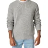 Lachlan Textured Cotton Crew Grey 2 Lachlan Textured Cotton Crew Grey -Myer Fashion Store 890980030 1 720x928