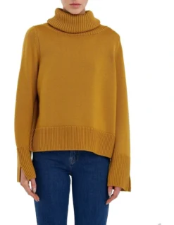 Rollneck Sweater Mustard