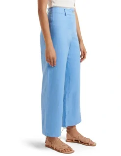 Forever New Indigo Wide Leg Linen Pants Blue Day -Myer Fashion Store 894237850 3 720x928