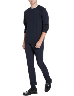 Max Merino Crew In Blue/Black -Myer Fashion Store 894635740 2 720x928