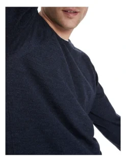 Max Merino Crew In Blue/Black -Myer Fashion Store 894635740 4 720x928