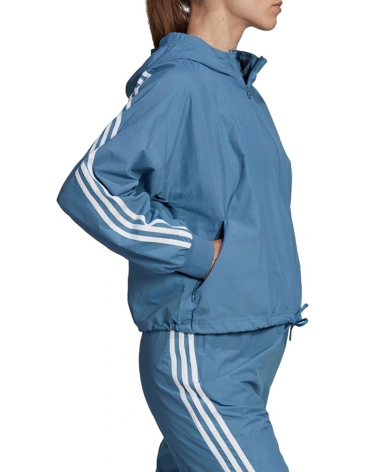 ADIDAS Future Icons Woven Windbreaker Jacket Blue 5 ADIDAS Future Icons Woven Windbreaker Jacket Blue - Image 3