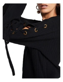 Prisoner For You Rib Detail Cardigan Black -Myer Fashion Store 898993450 5 720x928
