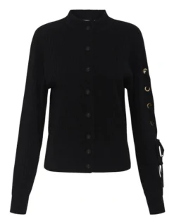 Prisoner For You Rib Detail Cardigan Black -Myer Fashion Store 898993450 6 720x928