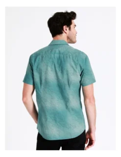 Warlukurlangu Artist Seed Dreaming Short Sleeve Print Shirt In Green -Myer Fashion Store 899220070 7 720x928