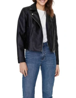 Vero Moda Ramon Coated Jacket Black