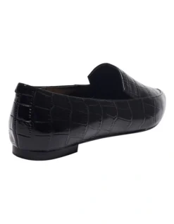 Leoni Black Croc Print Flat Shoes -Myer Fashion Store 900445420 4 720x928