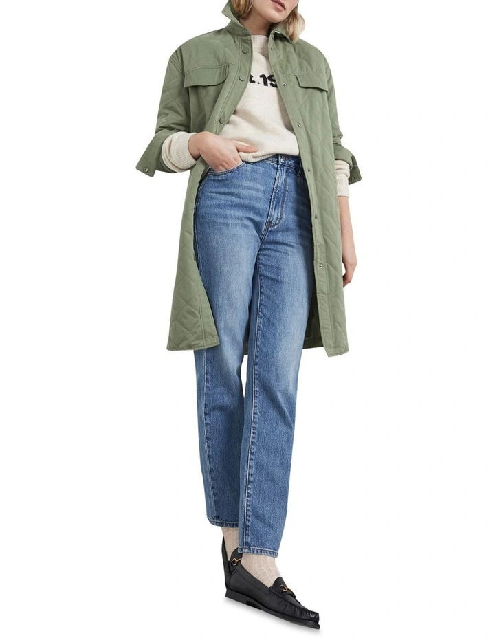 French Connection Quilted Longline Shacket 4 French Connection Quilted Longline Shacket - Image 2