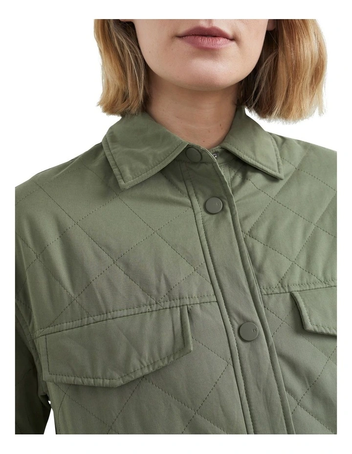 French Connection Quilted Longline Shacket 6 French Connection Quilted Longline Shacket - Image 4