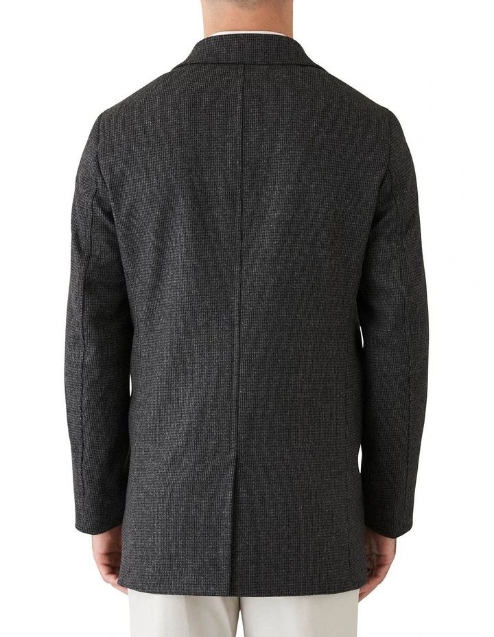 Gibson Slim Fit Mercury Textured Overcoat Charcoal 4 Gibson Slim Fit Mercury Textured Overcoat Charcoal - Image 2